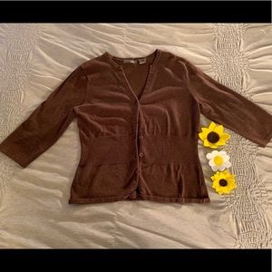 Short Brown Cardigan